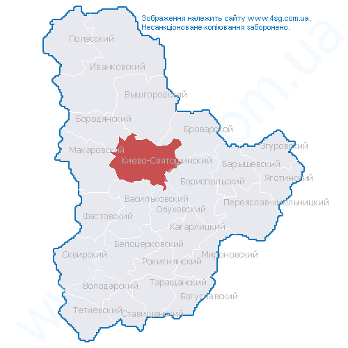 Карта киевской области киево святошинский район